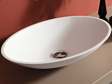 MARIPOSA 25 - Countertop oval Cristalplant® washbasin by LASA IDEA - view 2